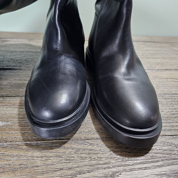 Steve Madden Women's Leather Gaige Riding Boots Black Size 9 - Picture 3 of 9